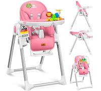 KIDIZ® 3en1 Chaise haute Chaise haute pour enfant avec arceau de jeu , transat , chaise haute combinée Siège bébé ,7 hauteur réglable Dossier inclinable , évolutif de 0 mois à 6 ans Chaise bébé