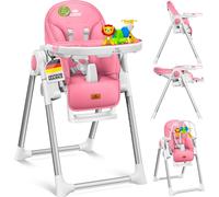 KIDIZ® 3en1 Chaise haute Chaise haute pour enfant avec arceau de jeu , transat , chaise haute combinée Siège bébé ,7 hauteur réglable Dossier inclinable , évolutif de 0 mois à 6 ans Chaise bébé