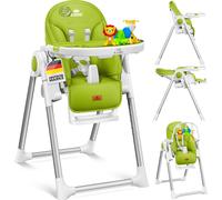 KIDIZ® 3en1 Chaise haute Chaise haute pour enfant avec arceau de jeu , transat , chaise haute combinée Siège bébé ,7 hauteur réglable Dossier inclinable , évolutif de 0 mois à 6 ans Chaise bébé