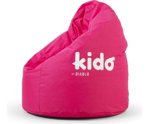 Kido By Diablo Pouf pour enfants avec remplissage Pouf Gaming Fauteuil Beanbag Couleur : Rose