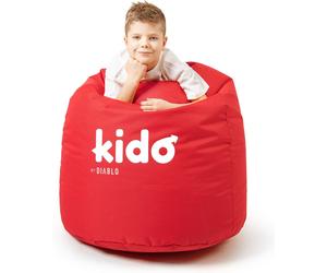 Kido By Diablo Pouf pour enfants avec remplissage Pouf Gaming Fauteuil Beanbag Couleur : Rouge