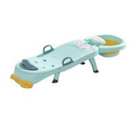 Kids Chair, Foldable Salon Seat, Portable Hair Wash Support, Adjustable Toddler Bath, Shampoo Basin Attachment, Comfortable Backrest for Boys, Girls, Bathroom Haircut Assistant Tool