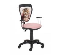 Kids Chaise de bureau Chaise de bureau Enfants Chaise Chat Rose