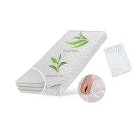 Kids Collective Matelas pour bébé 60 x 120 cm en latex Deluxe avec housse à l'aloe vera, drap-housse et deux degrés de dureté de 10 cm de haut, 60 x 120 cm, pour lit de bébé, poids corporel jusqu'à 60