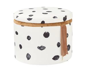 Kid's Concept Pouf avec rangement Pippi Ø40x30.5 cm Multi