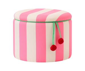 Kid's Concept Pouf cylindre avec rangement Rose. Ø40x30.5 cm