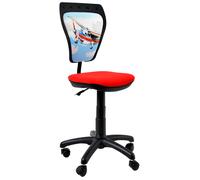 Kids ergonomique chaise rotative avion motif dos dossier rembourré mini Styl TS22