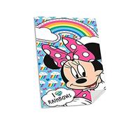 KIDS EUROSWAN - Serviette en Coton 70 x 140 cm Minnie, Multicolore (MN-241T)