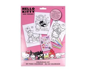 KIDS EUROSWAN SL Kit de coloriage avec autocollants Hello Kitty and Friends