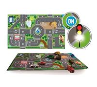 Kids Globe – Tapis de circulation avec feux LED pour enfants 72 x 120 cm
