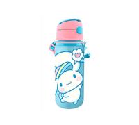 Kids Licensing - Bouteille d'eau pour garçons et filles - Gourde en aluminium avec poignée et bouchon à clic - Sans BPA et non toxique - 600 ml - Motif Cinnamoroll Hello Kitty