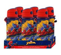 Kids Licensing Cantimplora Spider-Man avec anse 600 ml - Bouteille aluminium push pull