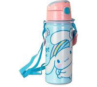 Kids Licensing - Bouteille d'eau pour garçons et filles - Gourde en aluminium avec poignée et bouchon à clic - Sans BPA et non toxique - 600 ml - Motif Cinnamoroll Hello Kitty