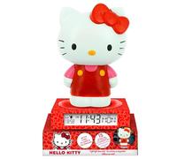 Kids Licensing Lampe 3D Hello Kitty & Friends - Réveil avec date blanc 15x15x25 cm HK50198