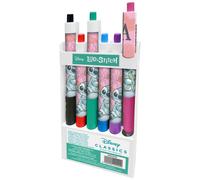 KIDS LICENSING - Lot de 6 stylos à bille Stitch Disney, taille 7.5 x 15 x 1.5 cm