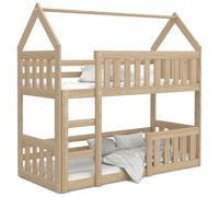 Kids Literie Superposé Cabane Mini 80x160