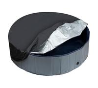 Kids Pool Cover Imperméable et résistant à la poussière pour Piscine Ronde Piscine Solaire,Black-144 * 12inches（366 * 30cm）