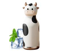 Kids Water Bottle - Stainless Steel 480ml Insulated Flask | Leakproof Straw Lid, Cartoon Animal Design |Kids Insulated Water Bottle 480ml Cartoon Animal Milk Cupv