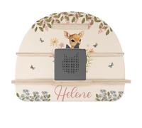 Kidsmood - Étagère Toniebox avec Prénom | Rangement Magnétique en Bois pour Toniebox 1 & 2 - Étagère Tonie Personnalisée | Support Figurines Tonie | Chambre Enfant Fille Garçon