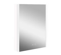 kielle Arkas I - Armoire à miroir avec éclairage LED, chauffage et port USB, 55x70x13 cm, blanc 50111610
