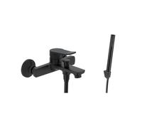kielle Nefia - Mitigeur de baignoire avec accessoires EcoSpare, noir mat 10327SN84