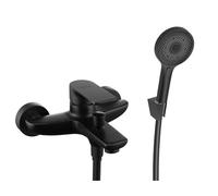 kielle Vega - Mitigeur de baignoire avec accessoires EcoSpare, noir mat 10318SN14