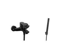 kielle Vega - Mitigeur de baignoire avec accessoires EcoSpare, noir mat 10318SN34