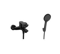kielle Vega - Mitigeur de baignoire avec accessoires EcoSpare, noir mat 10318SN44