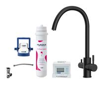 kielle Wimeo - Mitigeur d’évier avec filtration, noir mat 10525SFI124