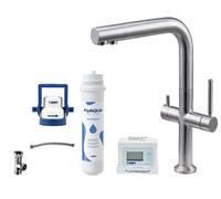 kielle Wimeo - Mitigeur d'évier avec filtration, acier inoxydable brossé 10525SFI175