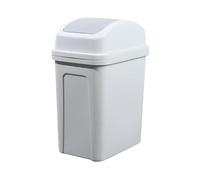 Kielsjajd Poubelle Cuisine, Poubelle Salle Bain, Plastique Bacs à Ordures De Cuisine, 34x25x17cm rectangulaire vec Couvercle Basculant Pour Camping/Voiture/Salle de bain/Bureau (Gris)