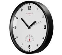 Kienzle Horloge murale radio DCF extérieur 30 cm avec thermomètre | Kienzle Horloge murale radio DCF extérieur 30 cm avec thermomètre