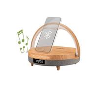 KIENZLE Réveil LED avec haut-parleur Bluetooth® et station de charge sans fil