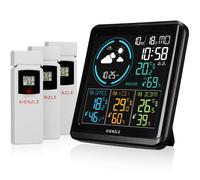 Kienzle Station météo radio 3 capteurs extérieurs thermomètre hygromètre baromètre schwarz G