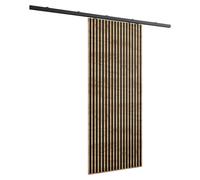 KIER FURNITURE Ensemble complet de porte coulissante BELMO, cloison de séparation coulissante en chêne Craft Gold 86 x 205 x 1,6 cm