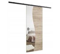 KIER FURNITURE Ensemble complet de porte coulissante FALA, cloison coulissante en chêne Sonoma 106 x 205 x 1,6 cm
