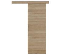 KIER FURNITURE Porte Coulissante Intérieur avec Rail MALIBU - 76x205 cm - Porte Intérieure Chambre - Chêne Sonoma