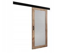 KIER FURNITURE Porte Coulissante Intérieur avec Rail PALADIO - 96x205 cm - Porte Intérieure Chambre - Chêne Craft & Blanc