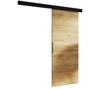 KIER FURNITURE Porte coulissante MALIBU Chêne Craft 96x205x1,6 cm | Porte coulissante avec rail, solution gain de place pour chambre, dressing ou séjour, montage stable et fluide