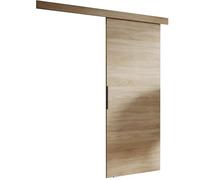 KIER FURNITURE Porte coulissante MALIBU Chêne Sonoma 96x205x1,6 cm | Porte coulissante avec rail, solution gain de place pour chambre, dressing ou séjour, montage stable et fluide