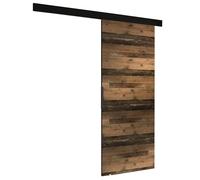 KIER FURNITURE Porte coulissante MALIBU Style ancien 106x205x1,6 cm | Porte coulissante avec rail, solution gain de place pour chambre, dressing ou séjour, montage stable et fluide