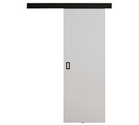 KIER FURNITURE Porte coulissante WERDI Blanc 76x205x1,6 cm | Porte coulissante avec rail, solution gain de place pour chambre, dressing ou séjour, montage stable et fluide