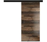 KIER FURNITURE Porte coulissante WERDI Style ancien 76x205x1,6 cm | Porte coulissante avec rail, solution gain de place pour chambre, dressing ou séjour, montage stable et fluide