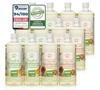 KieselGreen Bioéthanol 12 x 1 Litre Set (6x avec Parfum + 6x Inodore) pour Cheminée à l'éthanol - Bioéthanol comme Parfum - pour Cheminée à l'éthanol Bio intérieur ou feu de Table au Bioéthanol C
