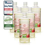 KieselGreen Bioéthanol 6 x 1 Litre avec Parfum pour Cheminée à l'Éthanol - Ambiance pour Intérieur ou Feu de Table AZ