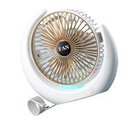KieTeiiK Ventilateur de bureau silencieux à vitesse de lumière réglable pour la maison, divers espaces, ventilateur de bureau avec lumière petite