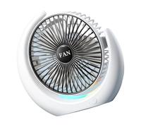 KieTeiiK Ventilateur de bureau silencieux à vitesse de lumière réglable pour la maison, divers espaces, ventilateur de bureau avec lumière petite