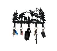 KIFSDLF Porte-clés Porte-vêtements en métal Wolf Hangers