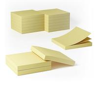 KIFZM Notes adhésives jaunes classiques 7,6 x 7,6 cm, 80 feuilles/bloc, 960 Count