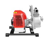 KigerNee Pompe à eau à essence 43 cc 1,7 CV 10 m³/h 30 m Hauteur de | Pompe moteur 2 temps, 8500 tr/min, réservoir de 1 l, hauteur d'auto-amorçage de 8 m, avec tuyau d'aspiration et filtre - pour